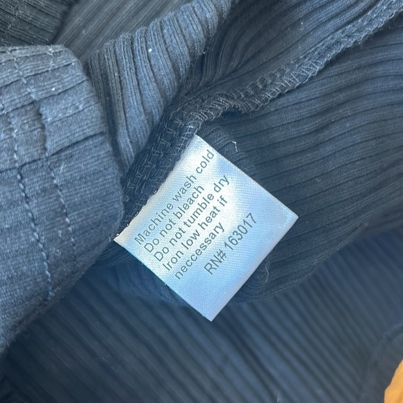 NWOT Princess Polly Ribbed Black NORMANDY LONG SLEEVE MINI DRESS BLACK Size 10 - Picture 11 of 12